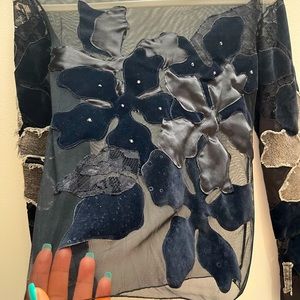 Unique shirt with different fabrics